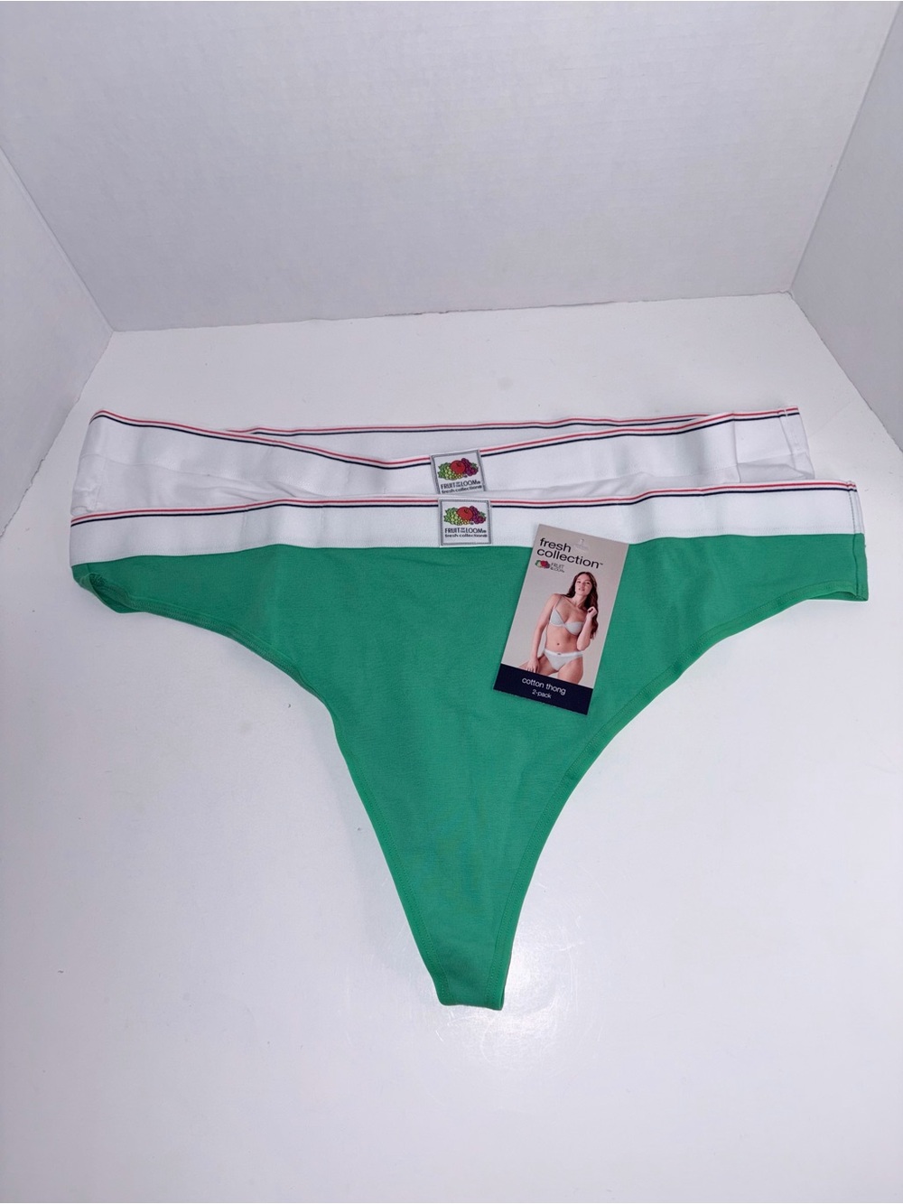 Fruit of the Loom 2 Pack Thong Panties Size XXL